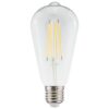 LED Filament lamp E27 - 7 Watt 806 Lumen - ST64 Edison - 2700K Warmwit licht - Dimbaar - Helder glas | HOFTRONIC