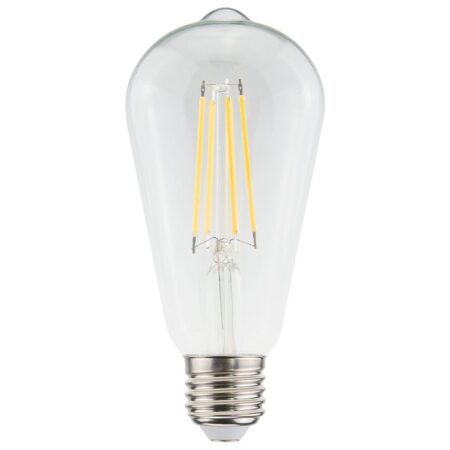 LED Filament lamp E27 - 7 Watt 806 Lumen - ST64 Edison - 2700K Warmwit licht - Dimbaar - Helder glas | HOFTRONIC