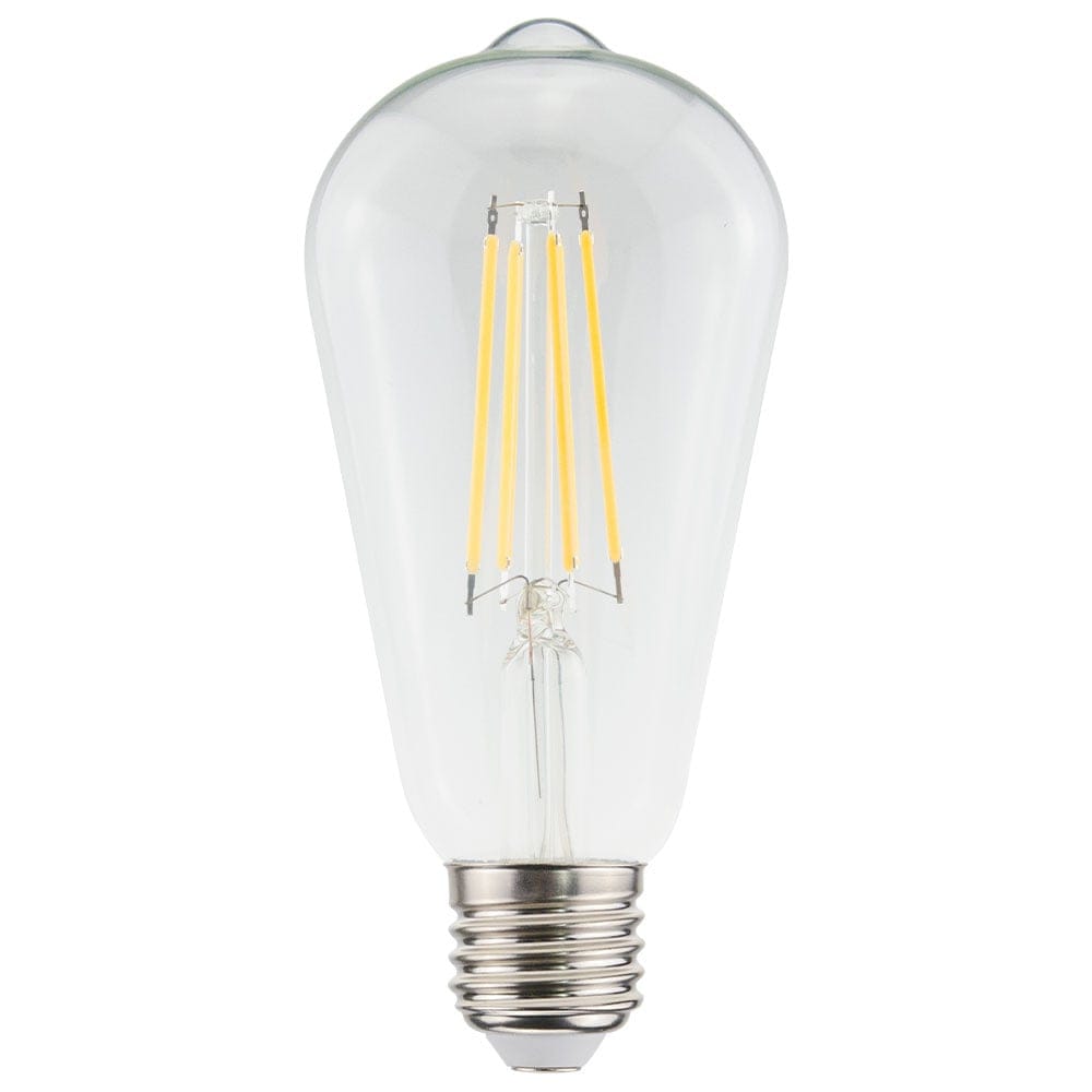 LED Filament lamp E27 - 7 Watt 806 Lumen - ST64 Edison - 2700K Warmwit licht - Dimbaar - Helder glas | HOFTRONIC