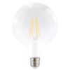 LED Filament lamp E27 - 9 Watt 1055 Lumen - G125 - 2700K Warmwit licht - Dimbaar - Helder glas | HOFTRONIC