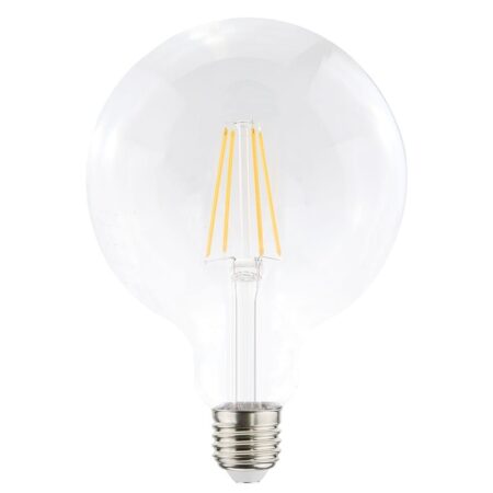 LED Filament lamp E27 - 9 Watt 1055 Lumen - G125 - 2700K Warmwit licht - Dimbaar - Helder glas | HOFTRONIC
