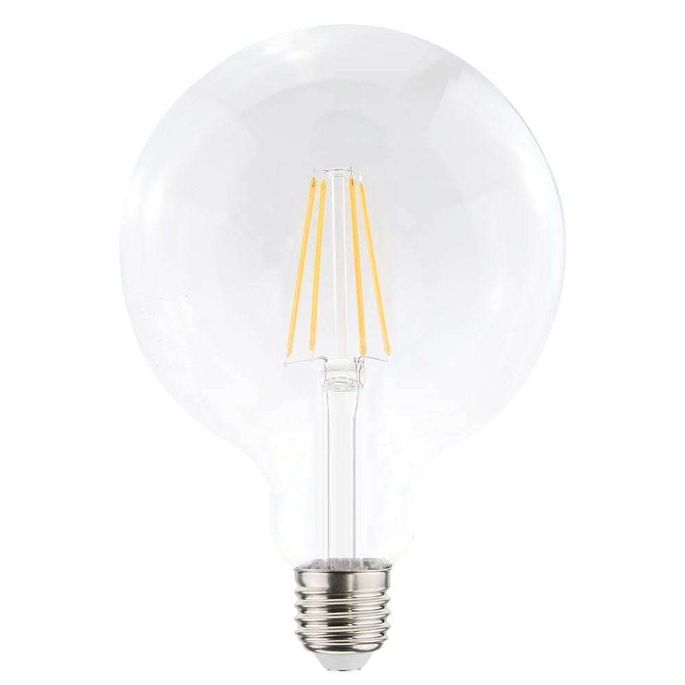 LED Filament lamp E27 - 9 Watt 1055 Lumen - G125 - 2700K Warmwit licht - Dimbaar - Helder glas | HOFTRONIC