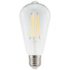 LED Filament lamp E27 - 9 Watt 1055 Lumen - ST64 Edison - 2700K Warmwit licht - Dimbaar - Helder glas | HOFTRONIC