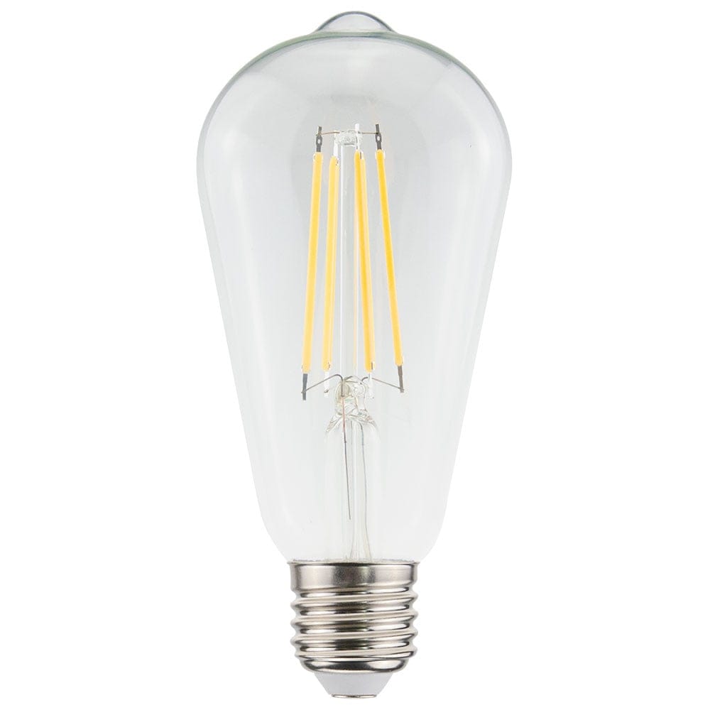 LED Filament lamp E27 - 9 Watt 1055 Lumen - ST64 Edison - 2700K Warmwit licht - Dimbaar - Helder glas | HOFTRONIC