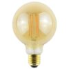 LED Filament lamp E27 - 9 Watt 950 Lumen - G95 Vorm - 2200K Warmwit licht - Dimbaar - Amber glas | HOFTRONIC