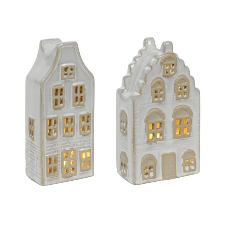 LED Grachthuis steen H15cm | Svenska Living