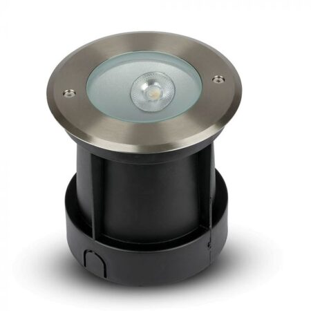 LED Grondspot Oblique buiten - 20° Stralingshoek - 4000K neutraal wit - 8W 350lm - Tuinspot - Oprit - RVS - IP67 waterdicht | V-TAC