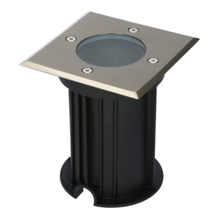 LED Grondspot vierkant buiten - Dimbaar - GU10 fitting - Tuinspot - Oprit - RVS - IP65 waterdicht | V-TAC