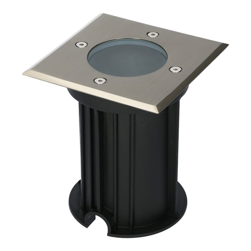 LED Grondspot vierkant buiten - Dimbaar - GU10 fitting - Tuinspot - Oprit - RVS - IP65 waterdicht | V-TAC