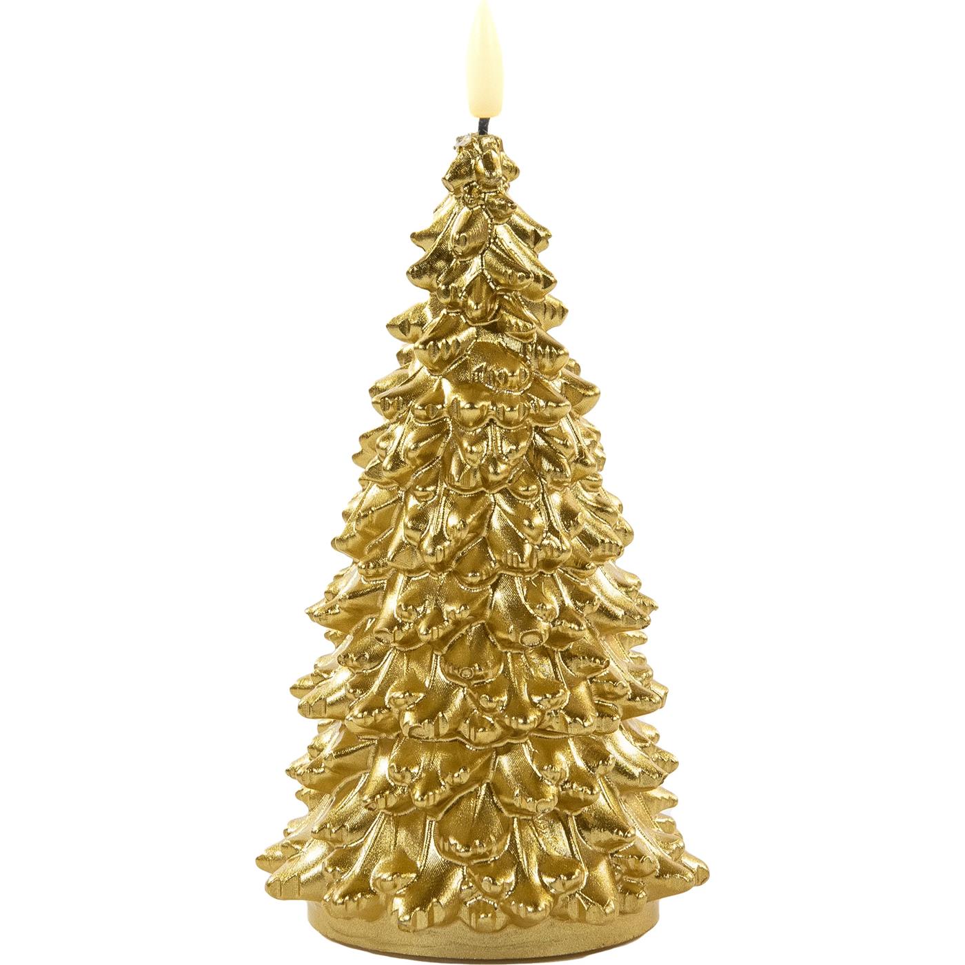 LED Kaars wax everlands kunstkerstboom goud 9