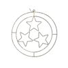 LED Kersthanger ring sterren zwart 50cm | Svenska Living