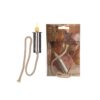 LED Lont met vlam zilver + 3x batterij | Ideas 4 seasons