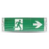 LED Noodverlichting met accu - Wand- en plafondmontage - 3 Watt - 6400K Daglicht wit - IP65 waterdicht - Incl. pictogram met 4 vluchtwegaanduiding stickers | V-TAC