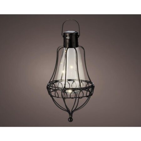 LED Solar hanglamp H21cm zwart | Lumineo