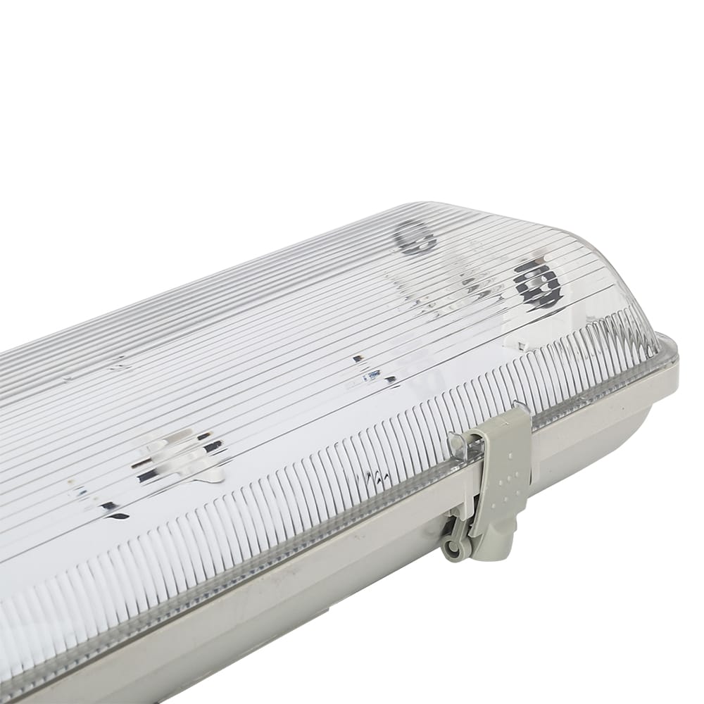LED TL armatuur 120 cm dubbel - Geschikt voor T8 (G13) buizen - IP65 waterdicht - T8 Fitting G13 - RVS clips | Aigostar