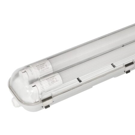 LED TL armatuur 120cm dubbel - T8 (G13) - 36 Watt 3960 lumen (110lm/W) - 3000K warm wit (830) - Koppelbaar - Flikkervrij - IP65 | HOFTRONIC