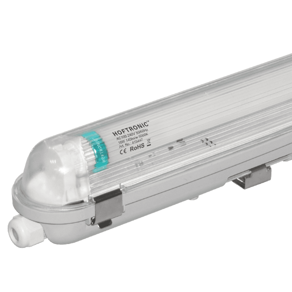 LED TL armatuur 150cm - T8 (G13) - 25 Watt 3500 lumen (140lm/W) - 6000K daglicht wit (860) - Koppelbaar - Flikkervrij - IP65 waterdicht - LED TL Lamp | HOFTRONIC