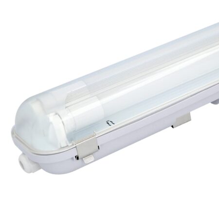 LED TL armatuur 60cm dubbel - T8 (G13) - 18 Watt 1980 lumen (110lm/W) - 6000K daglicht wit (860) - Koppelbaar - Flikkervrij - IP65 Waterdicht - LED TL Lamp | HOFTRONIC