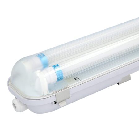 LED TL armatuur 60cm dubbel - T8 (G13) - 18 Watt 2520 lumen (140lm/W) - 4000K neutraal wit (840) - Koppelbaar - Flikkervrij - IP65 Waterdicht - LED TL Lamp | HOFTRONIC