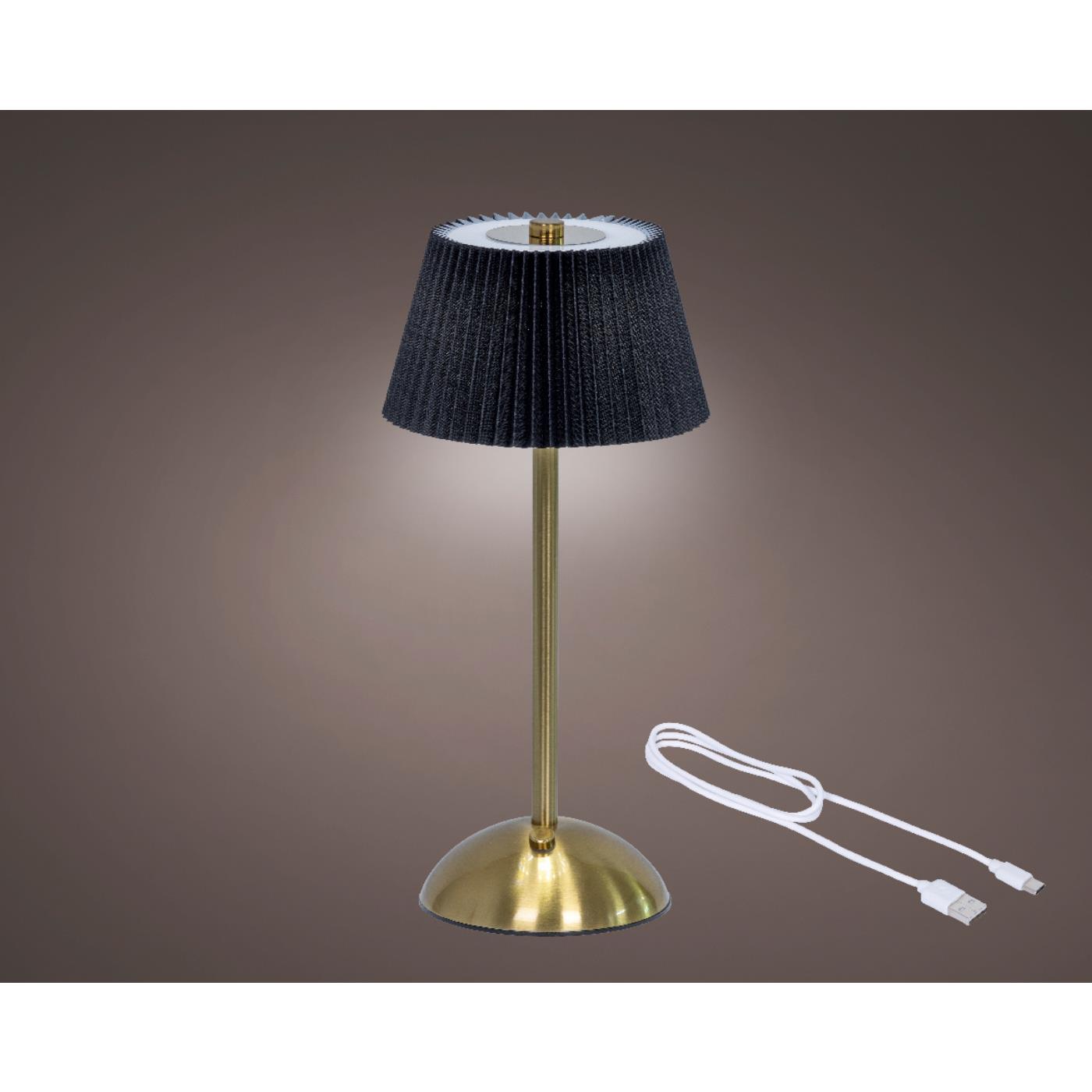 LED Tafellamp oplaadbaar zwart H30