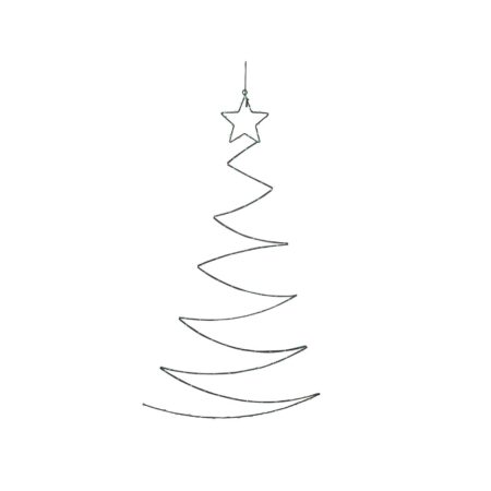 LED Wanddeco everlands kunstkerstboom groen 100x60cm | Svenska Living