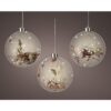 LED bol met bloemen Ø14cm 15LED | Lumineo