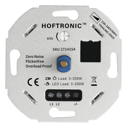 LED dimmer - 3-200 watt - Geschikt voor fase afsnijding - Universeel | HOFTRONIC