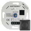 LED dimmer - 3-200 watt - Geschikt voor fase afsnijding - Universeel - Incl. zwart afdekraam en draaiknop | HOFTRONIC