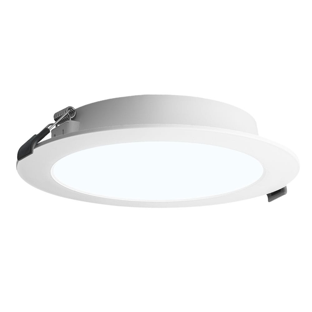 LED downlight ECO - inbouwspot - mini LED paneel - 3 Watt 155 lumen - Rond - 6500K daglicht wit - diameter 100mm - plat 25mm | HOFTRONIC