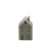 LED kaars huis S grijs 5x6x14cm | Countryfield