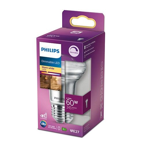 LED lamp R63 E27 4.5W 345Lm reflect | Philips