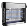 LED-muggenlamp - 11.5W - UV-insectenlamp - 3500V - Geschikt voor 80m² - IP20 voor binnen - Zwart/zilver - Kettinglengte van 47cm | HOFTRONIC