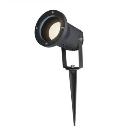 LED prikspot - Dimbaar - Kantelbaar - 4000K neutraal wit - 4 Watt 345 Lumen - IP65 - Waterdicht - Zwart - Tuinspot - tuinverlichting - padverlichting | HOFTRONIC