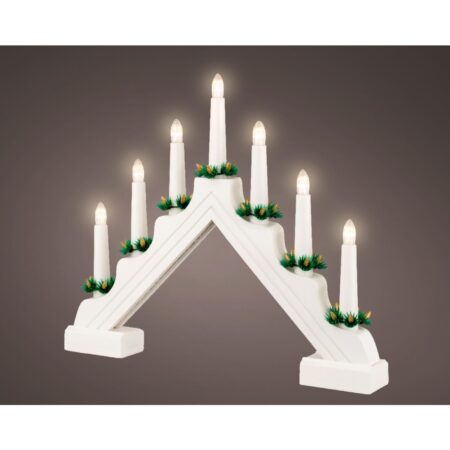 LED raamdecoratie hout op batterij | Lumineo