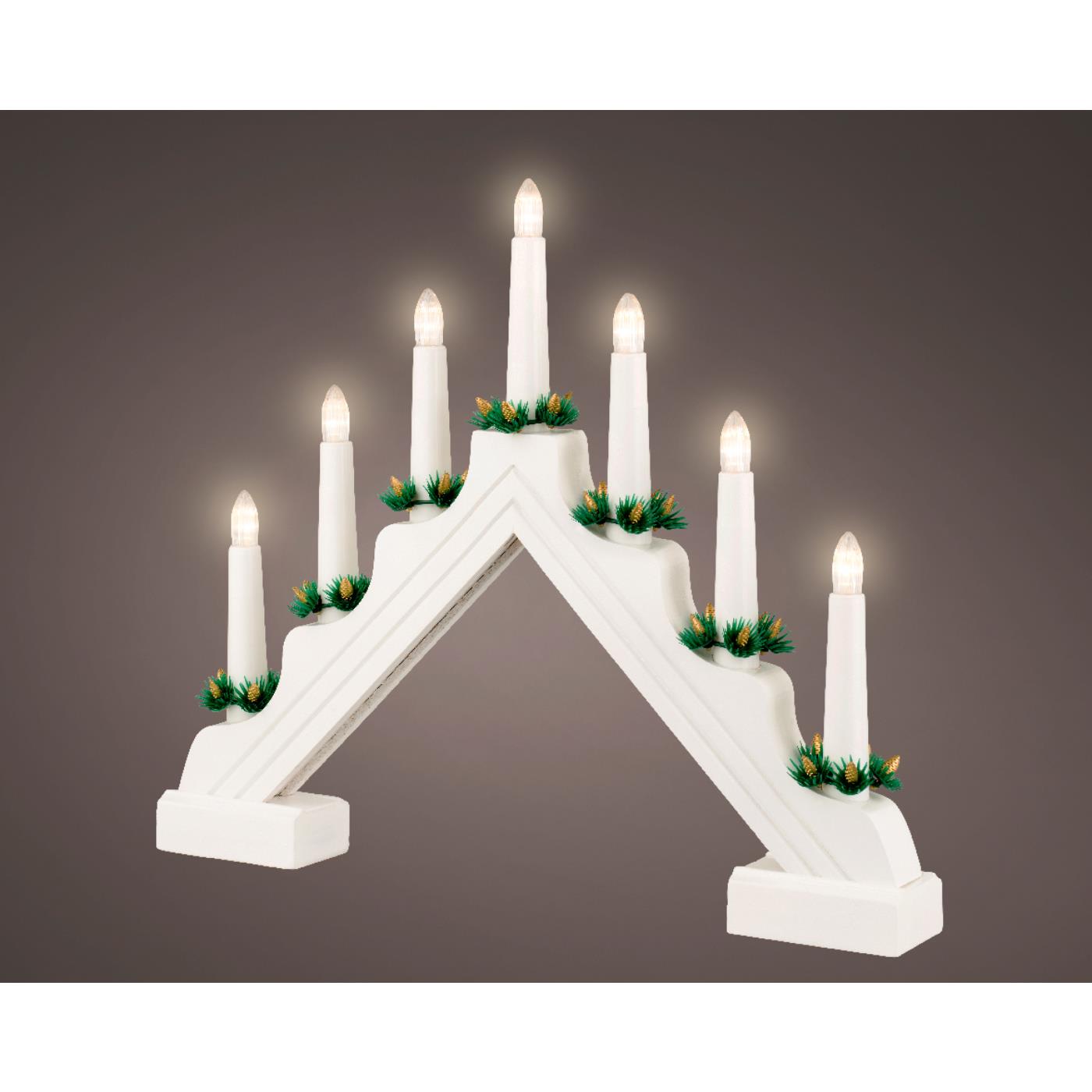 LED raamdecoratie hout op batterij | Lumineo