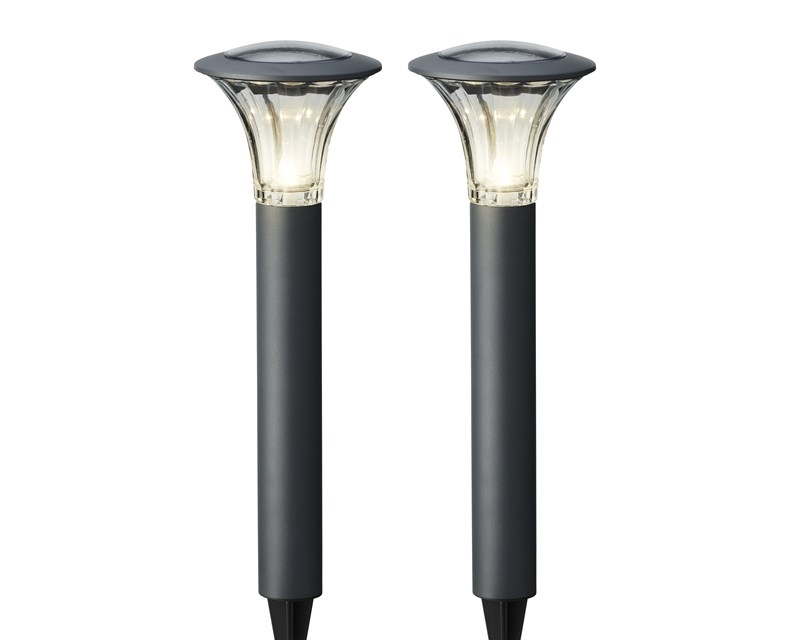 LED solar tuinsteker set a 2st. 49x17cm | Lumineo