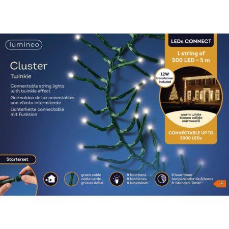 LED's connect cluster START warmwit 5m | Lumineo