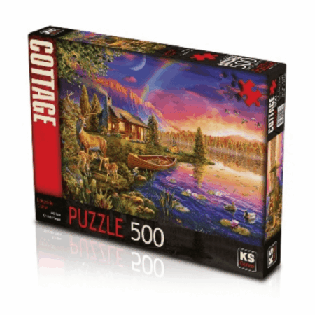Lakeside Cabin legpuzzel 500 stukjes | KS Games