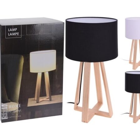 Lamp houten voet 26x26x47