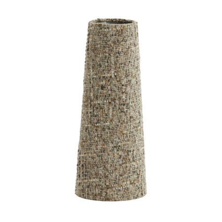 Lampenkap Drum kegelvorm Osire grijs-bruin M | Light & Living