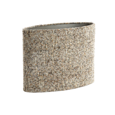 Lampenkap Ovaal smal Osire grijs bruin M | Light & Living