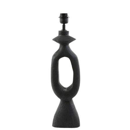 Lampvoet Django hout zwart L | Light & Living