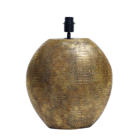 Lampvoet Skeld ovaal antiek brons M | Light & Living