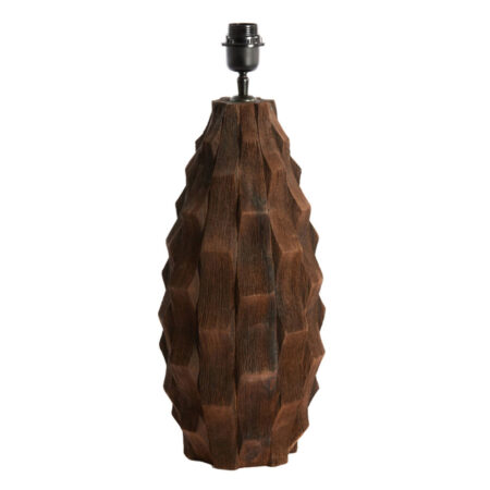 Lampvoet Takabe hout chocolade bruin L | Light & Living