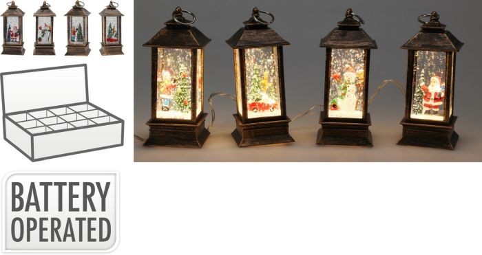 Lantaarn 13cm Kerst Met Led Go |