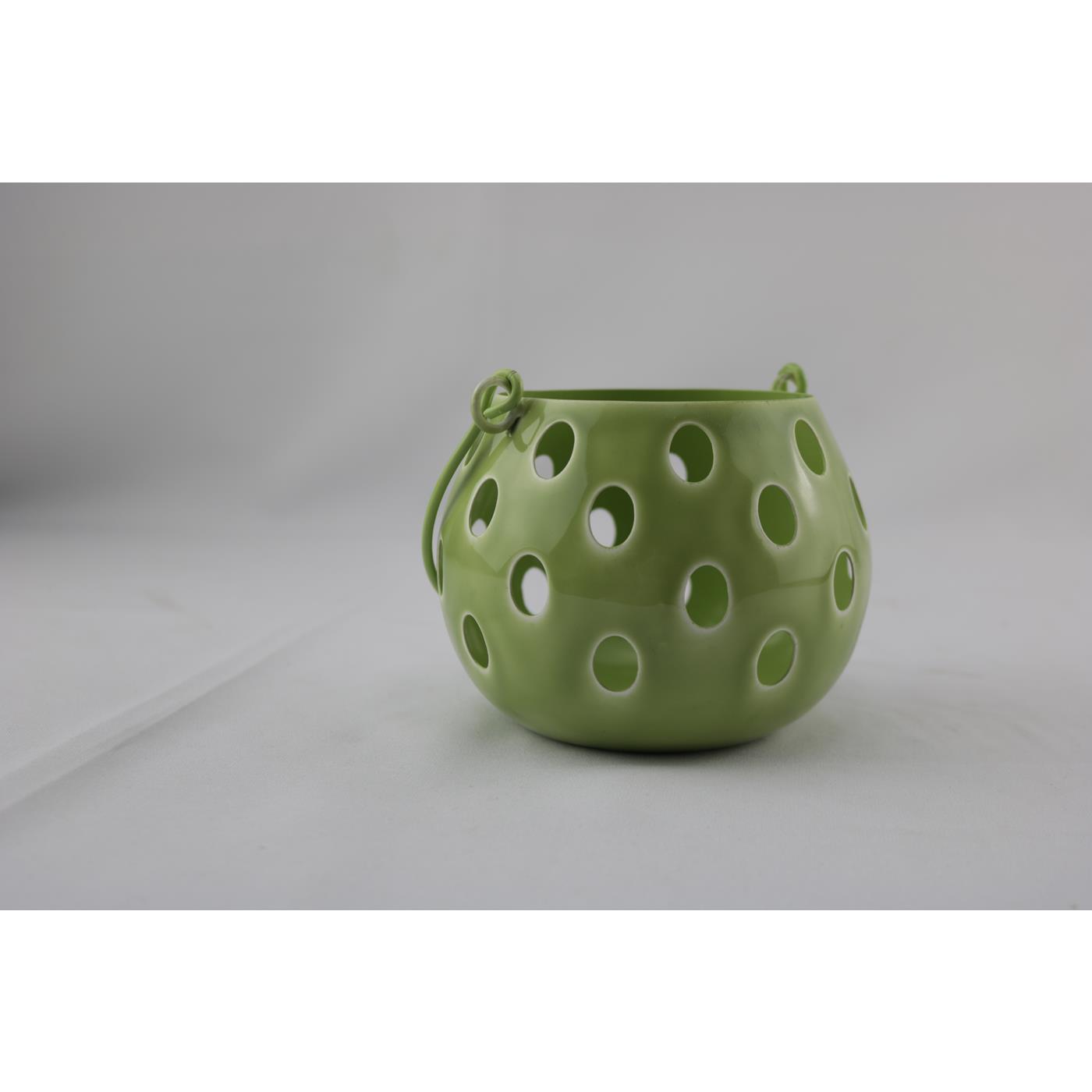 Lantaarn M groen 13x13x10cm | Mansion Atmosphere