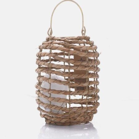 Lantaarn Naturel Riet 27x37cm |