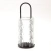 Lantaarn glas zwart metaal dia10x27.5cm | HBX natural living
