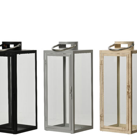 Lantaarn metaal H48cm | Decoris