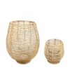 Lantaarn rattan Ø32x39cm set van 2 | Dijk Natural Collections